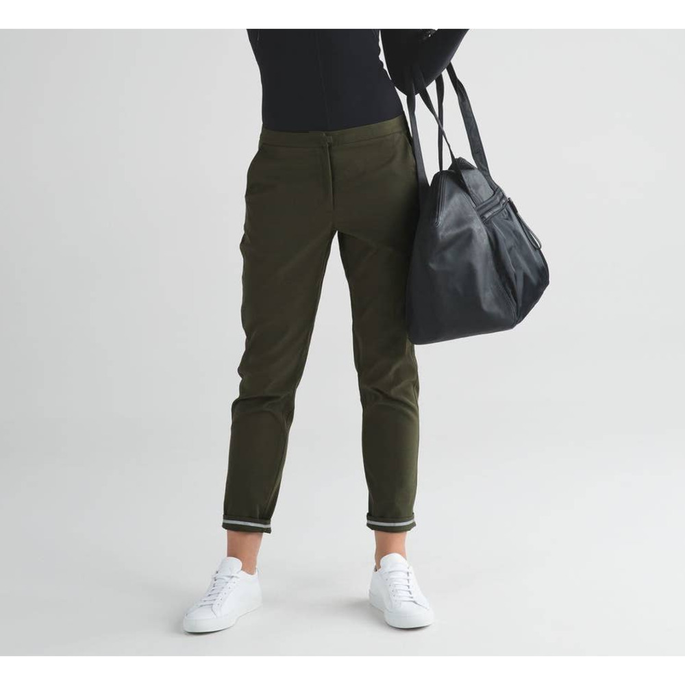 Lululemon City Trek Trouser Pant Fatigue Green Office Travel Commute Military 8